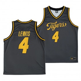 Curt Lewis Missouri Tigers #4 Anthracite Alternate Script Jersey Unisex Basketball