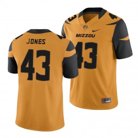 Missouri Tigers Jerney Jones Jersey College Football Game Men's Jersey - Gold