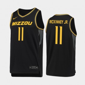 Men's Missouri Tigers Mario McKinney Jr. 2019-20 Replica College Basketball #11 Jersey - Black