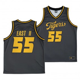 Sean East II Missouri Tigers #55 Anthracite Alternate Script Jersey Unisex Basketball